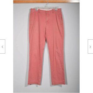 Men's J. Crew Classic Fit Salmon Pink 100% Cotton Chinos Khaki Pants Sz 32 X 34